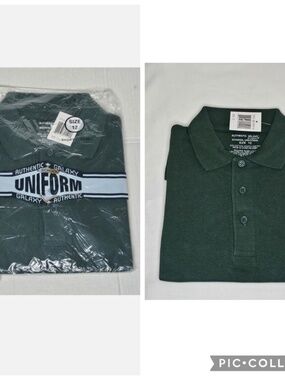 New Boys Authentic Galaxy by Harvic XBE 85HT School Uniform Polo Shirt Green 12